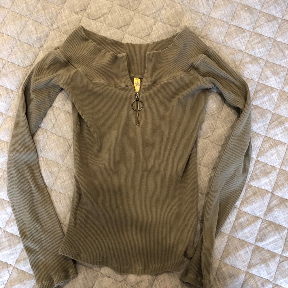 Free People off the shoulder long sleeve